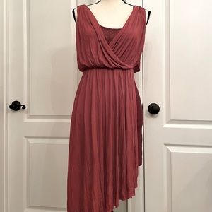 Free people metallic orange cocktail dress